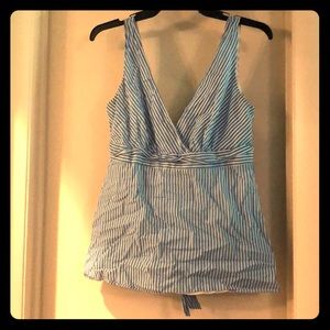 Jcrew seersucker top